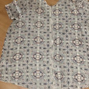 Maurices Delton Medallion Zipper Back Blouse